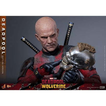 Hot Toys Deadpool & Wolverine Deadpool (Battling Version) 1:6 Scale Collectible Action Figure