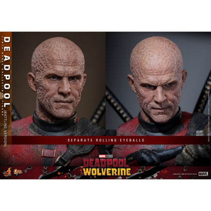 Hot Toys Deadpool & Wolverine Deadpool (Battling Version) 1:6 Scale Collectible Action Figure
