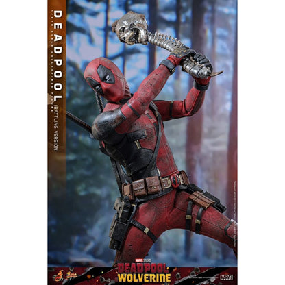 Hot Toys Deadpool & Wolverine Deadpool (Battling Version) 1:6 Scale Collectible Action Figure