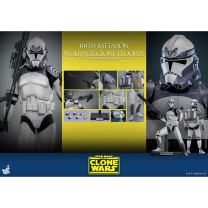 Hot Toys Star Wars 104th Battalion Wolfpack Clone Trooper 1:6 Scale Collectable Action Figure