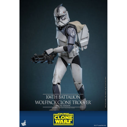 Hot Toys Star Wars 104th Battalion Wolfpack Clone Trooper Deluxe 1:6 Scale Collectable Action Figure