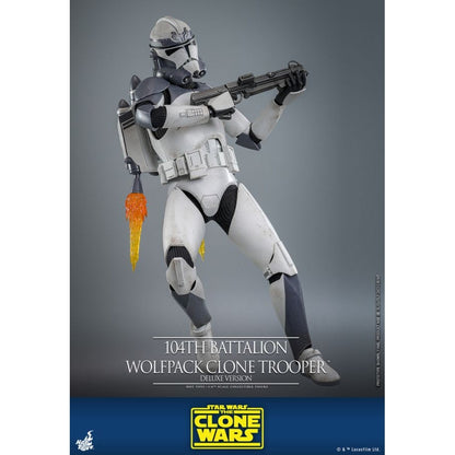 Hot Toys Star Wars 104th Battalion Wolfpack Clone Trooper Deluxe 1:6 Scale Collectable Action Figure