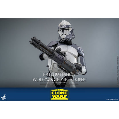 Hot Toys Star Wars 104th Battalion Wolfpack Clone Trooper Deluxe 1:6 Scale Collectable Action Figure
