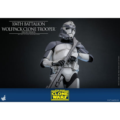 Hot Toys Star Wars 104th Battalion Wolfpack Clone Trooper Deluxe 1:6 Scale Collectable Action Figure