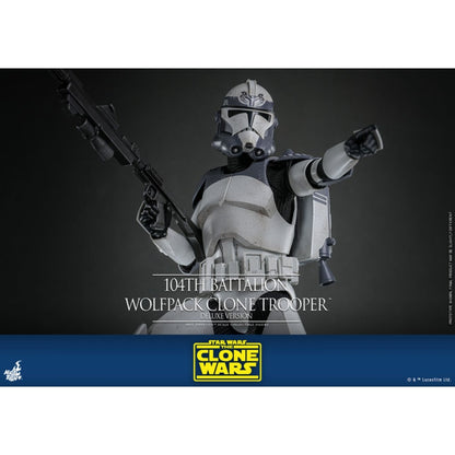 Hot Toys Star Wars 104th Battalion Wolfpack Clone Trooper Deluxe 1:6 Scale Collectable Action Figure