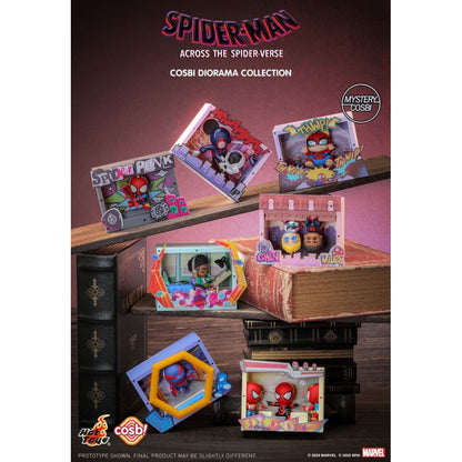 Hot Toys Spider Man: Across the Spider Verse Spider Man Mini Diorama Cosbi Collection (Display of 6)
