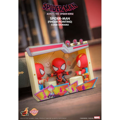 Hot Toys Spider Man: Across the Spider Verse Spider Man Mini Diorama Cosbi Collection (Display of 6)