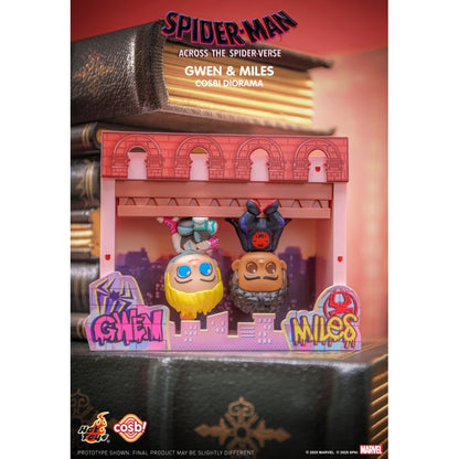 Hot Toys Spider Man: Across the Spider Verse Spider Man Mini Diorama Cosbi Collection (Display of 6)