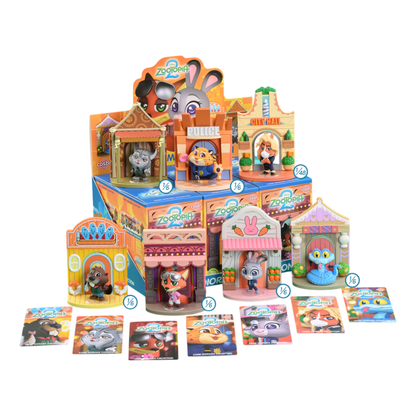 Hot Toys Zootopia 2 Zootopia Diorama Cosbi Bobble Head Series 2 (Display of 6)