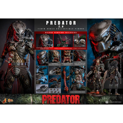 Hot Toys Predator (1987) Predator (2.0) Deluxe 1:6 Scale Collecatable Action Figure