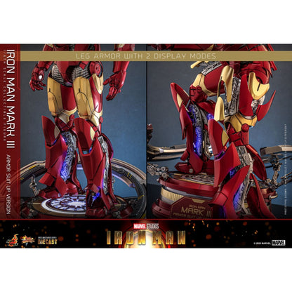 Hot Toys Iron Man Mk3 Armor (Suit Up Version) Diecast 1:6 Scale Collectable Action Figure