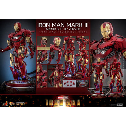 Hot Toys Iron Man Mk3 Armor (Suit Up Version) Diecast 1:6 Scale Collectable Action Figure