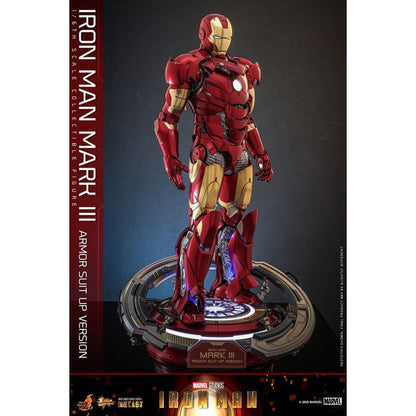 Hot Toys Iron Man Mk3 Armor (Suit Up Version) Diecast 1:6 Scale Collectable Action Figure
