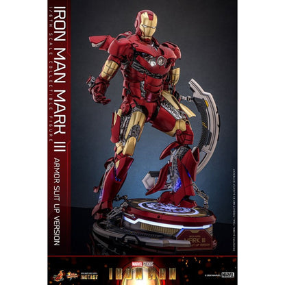 Hot Toys Iron Man Mk3 Armor (Suit Up Version) Diecast 1:6 Scale Collectable Action Figure