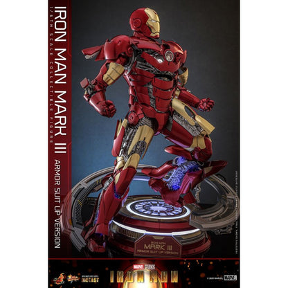 Hot Toys Iron Man Mk3 Armor (Suit Up Version) Diecast 1:6 Scale Collectable Action Figure