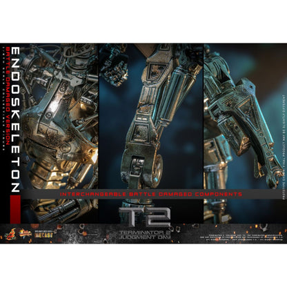 Hot Toys Terminator 2: Judgment Day Endoskeleton (Battle Damaged) 1:6 Scale Collectable Action Figure
