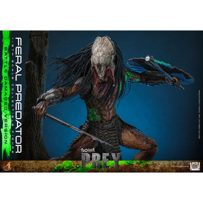 Hot Toys Predator: Prey Feral Predator (Battle Damaged Version) 1:6 Scale Collectable Action Figure
