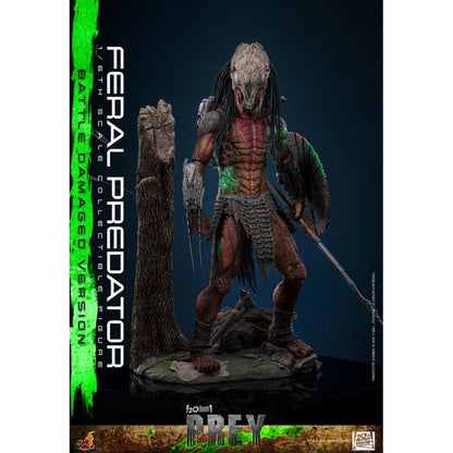 Hot Toys Predator: Prey Feral Predator (Battle Damaged Version) 1:6 Scale Collectable Action Figure
