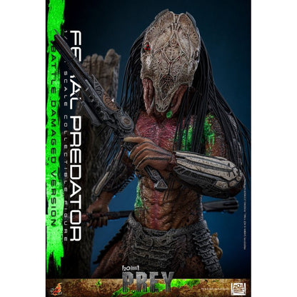 Hot Toys Predator: Prey Feral Predator (Battle Damaged Version) 1:6 Scale Collectable Action Figure