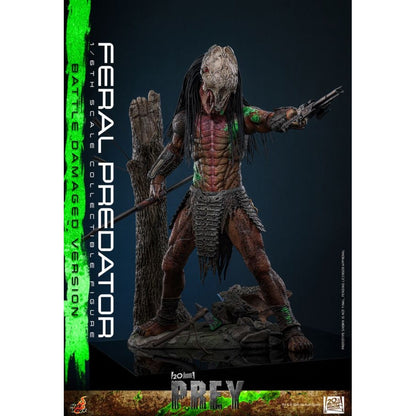 Hot Toys Predator: Prey Feral Predator (Battle Damaged Version) 1:6 Scale Collectable Action Figure