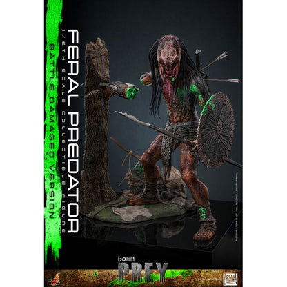 Hot Toys Predator: Prey Feral Predator (Battle Damaged Version) 1:6 Scale Collectable Action Figure