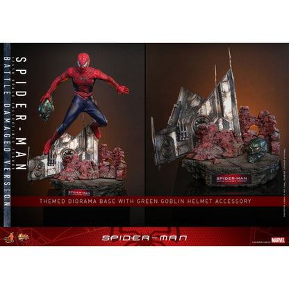Hot Toys Spider Man: No Way Home Spider Man (Battle Damaged) 1:6 Collectable Action Figure