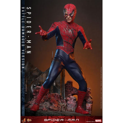 Hot Toys Spider Man: No Way Home Spider Man (Battle Damaged) 1:6 Collectable Action Figure