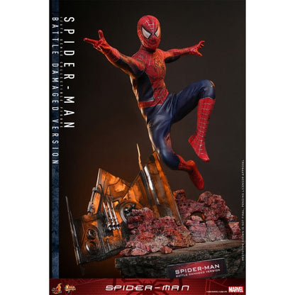 Hot Toys Spider Man: No Way Home Spider Man (Battle Damaged) 1:6 Collectable Action Figure