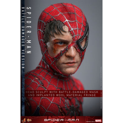 Hot Toys Spider Man: No Way Home Spider Man (Battle Damaged) 1:6 Collectable Action Figure