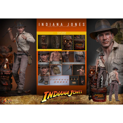 Hot Toys Indiana Jones and the Temple of Doom Indiana Jones Deluxe 1:6 Collectable Aciton Figure