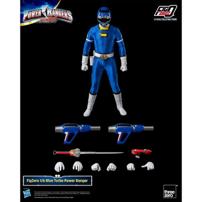 Threezero Power Rangers Turbo Blue Turbo Ranger FigZERO 1:6 Scale Action Figure