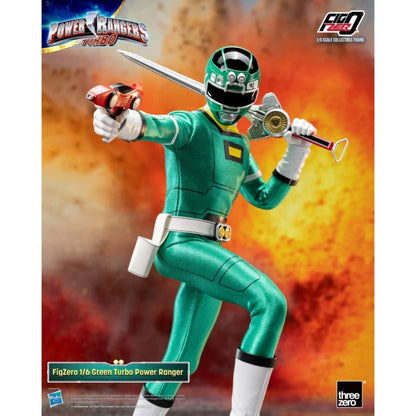 Threezero Power Rangers Turbo Green Turbo Ranger FigZERO 1:6 Scale Action Figure