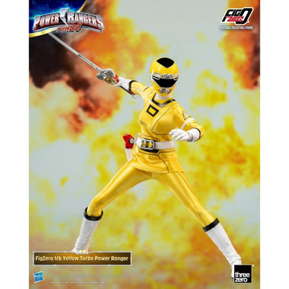 Threezero Power Rangers Turbo Yellow Turbo Ranger FigZERO 1:6 Scale Action Figure