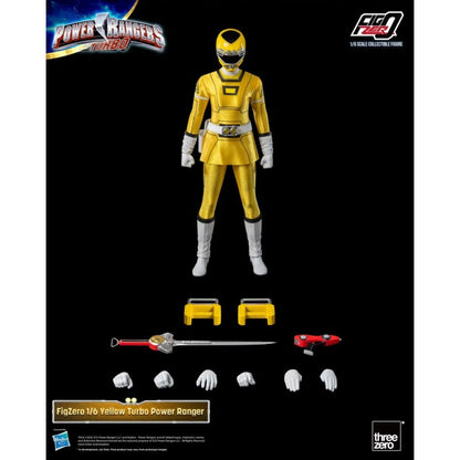 Threezero Power Rangers Turbo Yellow Turbo Ranger FigZERO 1:6 Scale Action Figure