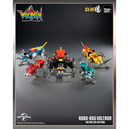 Threezero Robo Dou Voltron Retro Toy Edition Figure