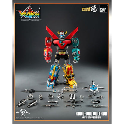 Threezero Robo Dou Voltron Retro Toy Edition Figure