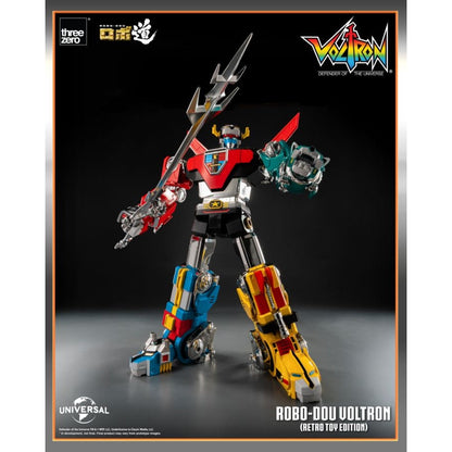 Threezero Robo Dou Voltron Retro Toy Edition Figure