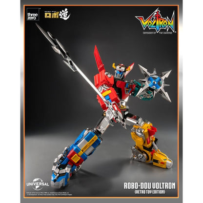 Threezero Robo Dou Voltron Retro Toy Edition Figure