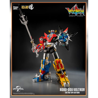 Threezero Robo Dou Voltron Retro Toy Edition Figure