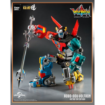 Threezero Robo Dou Voltron Retro Toy Edition Figure