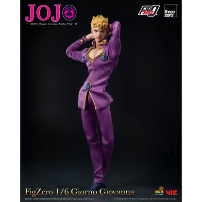 Threezero Jojo's Bizarre Adventure Giorno Giovanna 1:6 Scale Action Figure