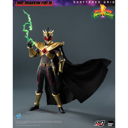 Threezero Mighty Morphin Power Rangers: Shattered Grid Lord Drakkon Evo III 1:6 FigZero Figure