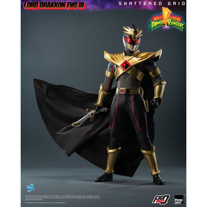 Threezero Mighty Morphin Power Rangers: Shattered Grid Lord Drakkon Evo III 1:6 FigZero Figure