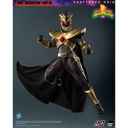 Threezero Mighty Morphin Power Rangers: Shattered Grid Lord Drakkon Evo III 1:6 FigZero Figure
