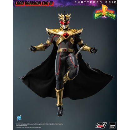 Threezero Mighty Morphin Power Rangers: Shattered Grid Lord Drakkon Evo III 1:6 FigZero Figure