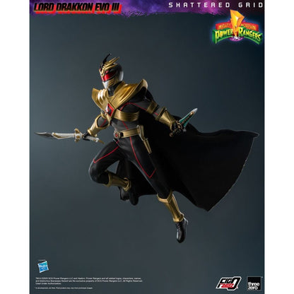 Threezero Mighty Morphin Power Rangers: Shattered Grid Lord Drakkon Evo III 1:6 FigZero Figure