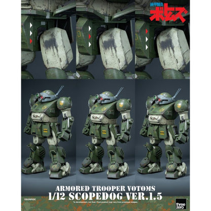 Threezero Armored Trooper VOTOMS Scopedog Version 1.5 1:12 Scale Action Figure