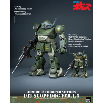 Threezero Armored Trooper VOTOMS Scopedog Version 1.5 1:12 Scale Action Figure