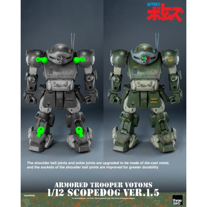 Threezero Armored Trooper VOTOMS Scopedog Version 1.5 1:12 Scale Action Figure