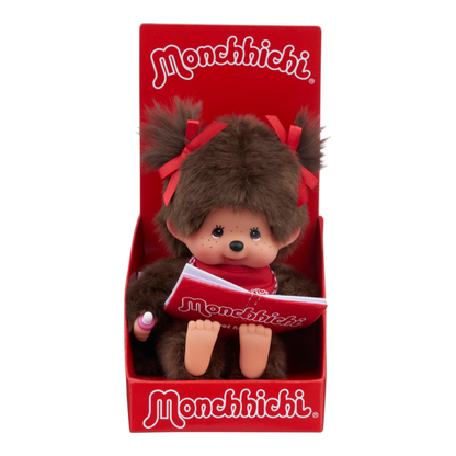 Sekiguchi Monchhichi Girl Reading Plush